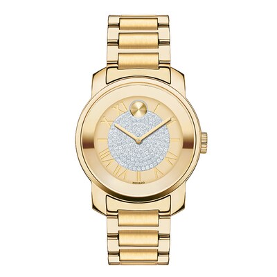 Ladies' Movado Bold® Luxe Crystal Watch with Gold Dial (Model: 3600255)