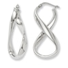 Thumbnail Image 0 of Infinity Twist Hoop Earrings in Sterling Silver
