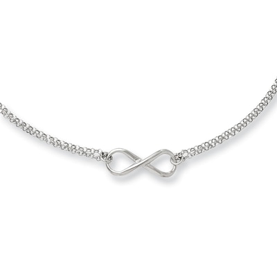 Infinity Necklace in Sterling Silver