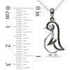 Diamond Accent Penguin Pendant in Two-Tone Sterling Silver