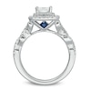 Thumbnail Image 2 of Vera Wang Love Collection 1.29 CT. T.W. Princess-Cut Diamond Double Frame Ring in 14K White Gold