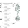 Vera Wang Love Collection 0.35 CT. T.W. Diamond Knot Drop Earrings in 14K White Gold