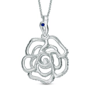 Vera Wang Love Collection CT. T.W. Diamond Rose Pendant in 14K Gold