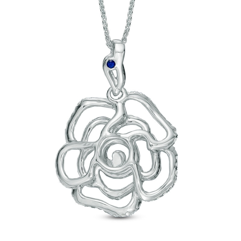 Vera Wang Love Collection CT. T.W. Diamond Rose Pendant in 14K Gold|Peoples Jewellers