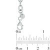 Thumbnail Image 2 of Vera Wang Love Collection 0.18 CT. T.W. Diamond Rose Charm Bracelet in Sterling Silver - 7.5"