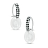 Thumbnail Image 0 of 6.5-7.0mm Freshwater Cultured Pearl and Diamond Accent Drop Earrings in 10K White Gold