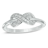 Thumbnail Image 0 of Diamond Accent Infinity Midi Ring in Sterling Silver