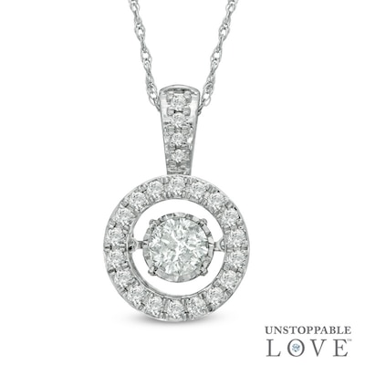 Unstoppable Love™ CT. T.W. Diamond Frame Pendant in 14K White Gold