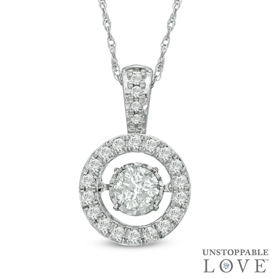 Unstoppable Love™ 1.50 CT. T.W. Diamond Frame Pendant in 14K White Gold