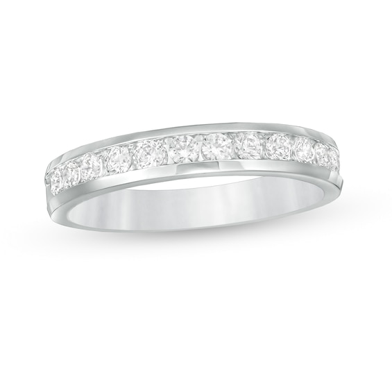 0.50 CT. T.W. Certified Colourless Diamond Band in 18K White Gold (E/I1)