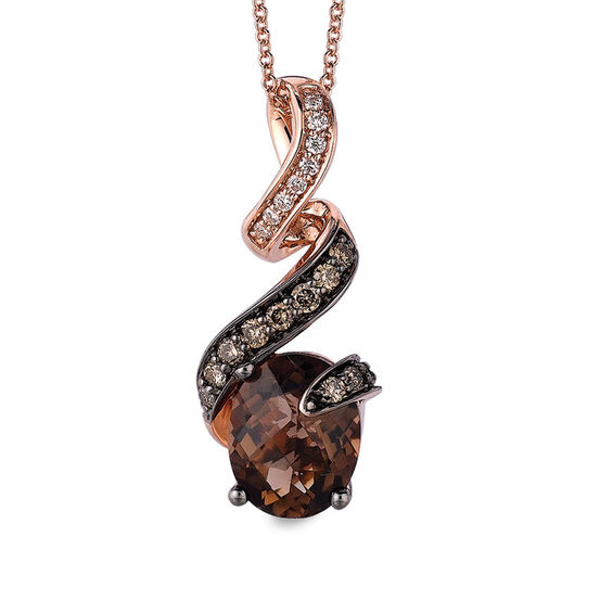 Le vian chocolate quartz on sale necklace