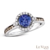 Thumbnail Image 0 of Le Vian® Blueberry Tanzanite™ and 0.42 CT. T.W. Diamond Ring in 14K Vanilla Gold™