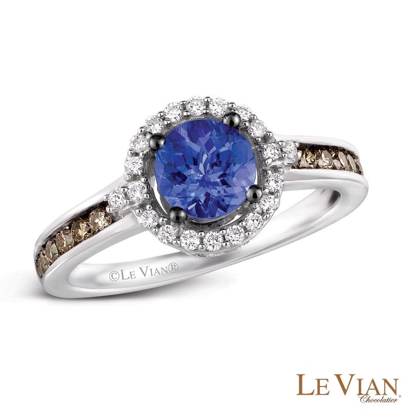 Le Vian® Blueberry Tanzanite™ and 0.42 CT. T.W. Diamond Ring in 14K Vanilla Gold™|Peoples Jewellers