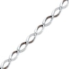 Thumbnail Image 0 of 0.50 CT. T.W. Champagne and White Diamond Abstract Infinity Bracelet in Sterling Silver - 7.25"