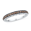 0.25 CT. T.W. Champagne Diamond Anniversary Band in 10K White Gold