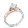 0.50 CT. Certified Princess-Cut Diamond Solitaire Engagement Ring in 14K Two-Tone Gold (J/I2)