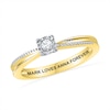 Thumbnail Image 0 of 1/10 CT. T.W. Diamond Promise Ring in 10K Gold (22 Characters)