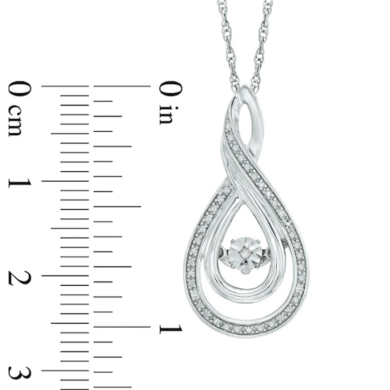 Unstoppable Love™ Diamond Accent Layered Infinity Pendant in Sterling Silver