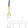 Sideways Cross Hematite Necklace in 14K Gold - 20"