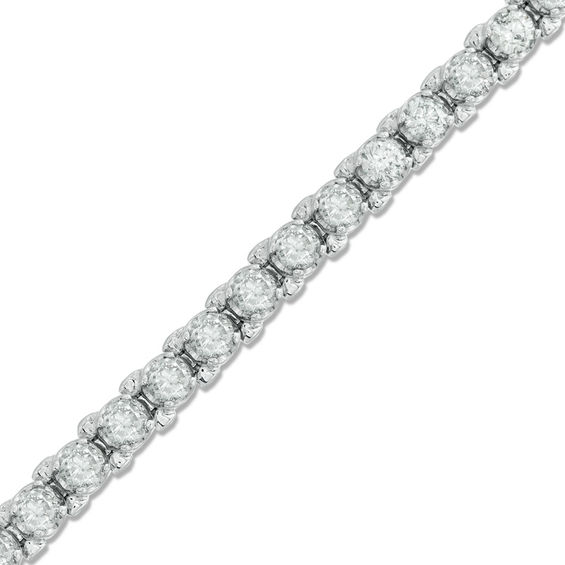 4.00 CT. T.W. Diamond Tennis Bracelet in 10K White Gold | Tennis ...