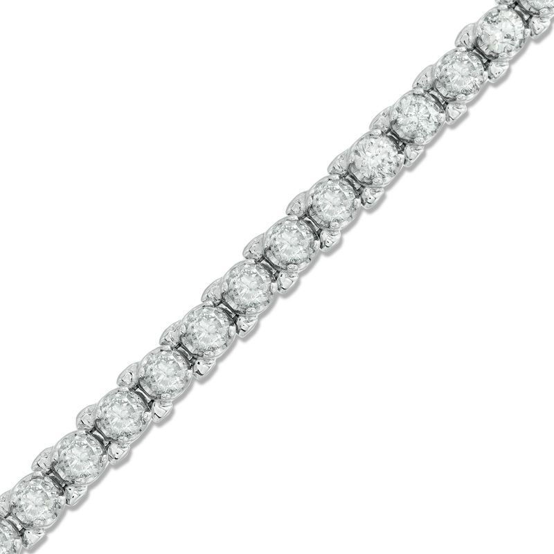 Bracelet - 3.25 Carat Princess cut Diamond Tennis Bracelet G-H VS-SI -  BRPR29