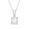 0.25 CT. Diamond Solitaire Pendant in 10K White Gold (J/I3)