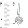 Unstoppable Love™ 0.29 CT. T.W. Diamond Wreath Drop Earrings in 10K White Gold