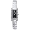 Thumbnail Image 0 of Ladies' Bulova Crystal Accent Watch with Rectangular Black Dial (Model: 96L202)