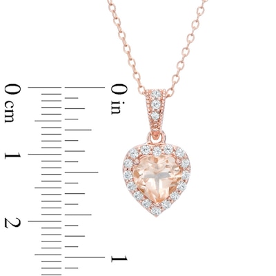 Pink Quartz Doublet and Lab-Created White Sapphire Three Piece Set in Sterling Silver with 18K Rose Gold Plate