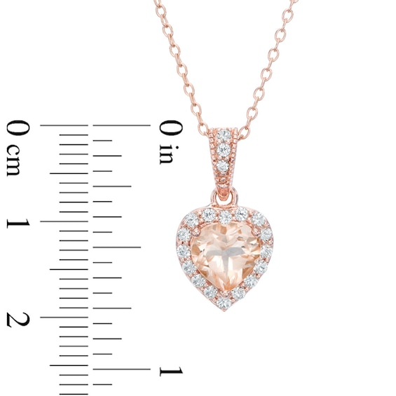 Pink Quartz Doublet and Lab-Created White Sapphire Three Piece Set in Sterling Silver with 18K Rose Gold Plate