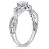 0.69 CT. T.W. Diamond Twist Shank Ring in 14K White Gold