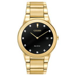 Mens gold discount watch white face