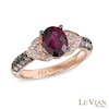 Le Vian® Raspberry Rhodolite™ and 0.34 CT. T.W. Diamond Ring in 14K Strawberry Gold™