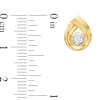 Thumbnail Image 1 of 0.20 CT. T.W. Certified Canadian Diamond Solitaire Teardrop Stud Earrings in 14K Gold (I/I2)