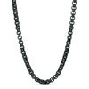 Thumbnail Image 0 of Men's 3.75mm Rolo Chain Necklace in Black IP Stainless Steel - 30"