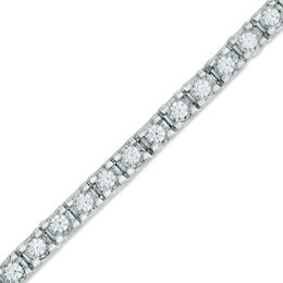 3.00 CT. T.W. Diamond Tennis Bracelet in Sterling Silver - 7.25&quot;