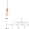 Textured Heart Anklet in 10K Tri-Tone Gold - 10"