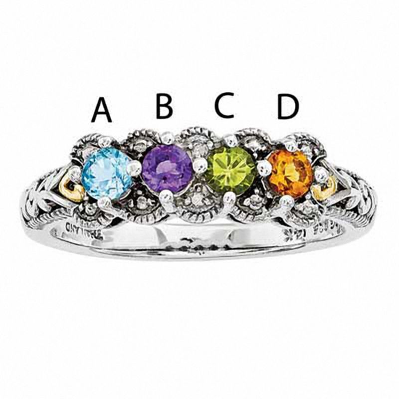 4 stone outlet mothers ring