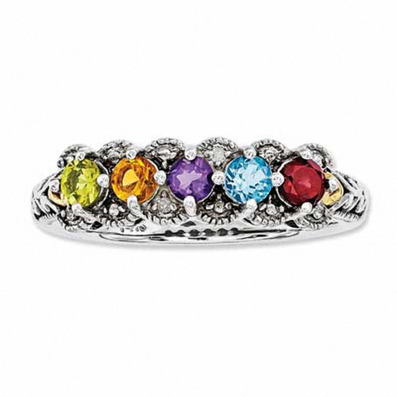 zales 4 stone mothers ring