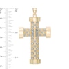 Thumbnail Image 1 of Men's Large Cross Necklace Charm in 10K Gold