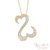 Thumbnail Image 1 of Open Hearts by Jane Seymour™ 0.50 CT. T.W. Diamond Pendant in 14K Gold - 20&quot;