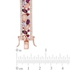 Thumbnail Image 1 of Multi-Gemstone and Lab-Created White Sapphire Bracelet in Sterling Silver with 18K Rose Gold Plate - 7.25"