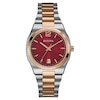 Thumbnail Image 0 of Ladies' Bulova Two-Tone Watch with Red Dial (Model: 98M119)