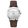 Thumbnail Image 0 of Men's Bulova Classic Strap Watch with Silver-Tone Dial (Model: 96B217)