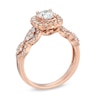 Thumbnail Image 1 of Celebration Canadian Ideal 1.20 CT. T.W. Certified Diamond Frame Engagement Ring in 14K Rose Gold (I/I1)