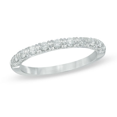 0.25 CT. T.W. Diamond Anniversary Band in 14K White Gold