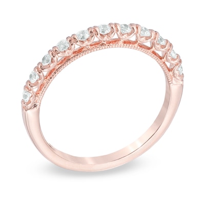 0.25 CT. T.W. Diamond Anniversary Band in 14K Rose Gold