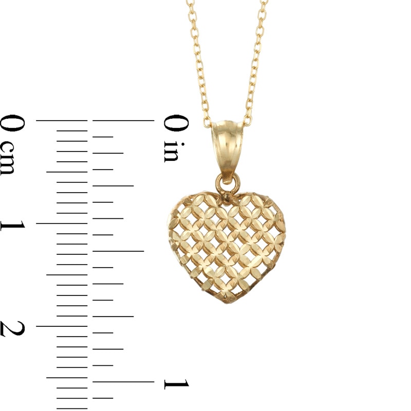 Heart Pendant in 10K Gold