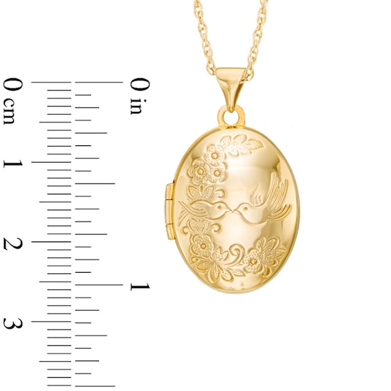 Oval Locket in 10K Gold