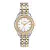 Thumbnail Image 0 of Ladies' Citizen Eco-Drive® Carina Diamond Accent Two-Tone Watch with White Dial (Model: EM0244-55A)